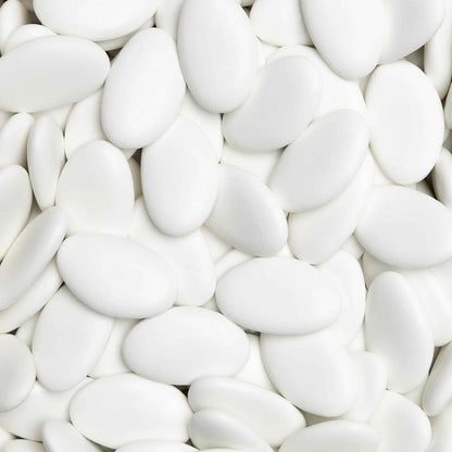 Suikerbonen: Dragees extra Wit Geblonken voor doopsuiker - Atelier D