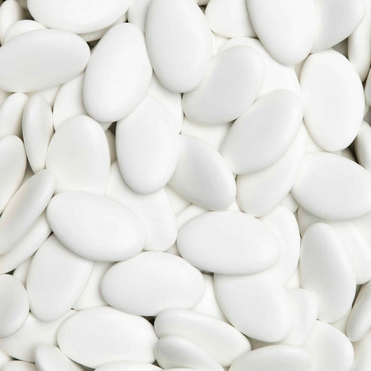 Suikerbonen: Dragees extra Wit Geblonken voor doopsuiker - Atelier D