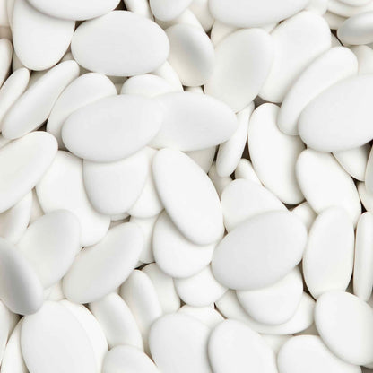 Suikerbonen: Dragees extra Wit Mat voor doopsuiker - Atelier D