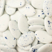 Suikerbonen: Dragees marbré Blauw voor doopsuiker - Atelier D