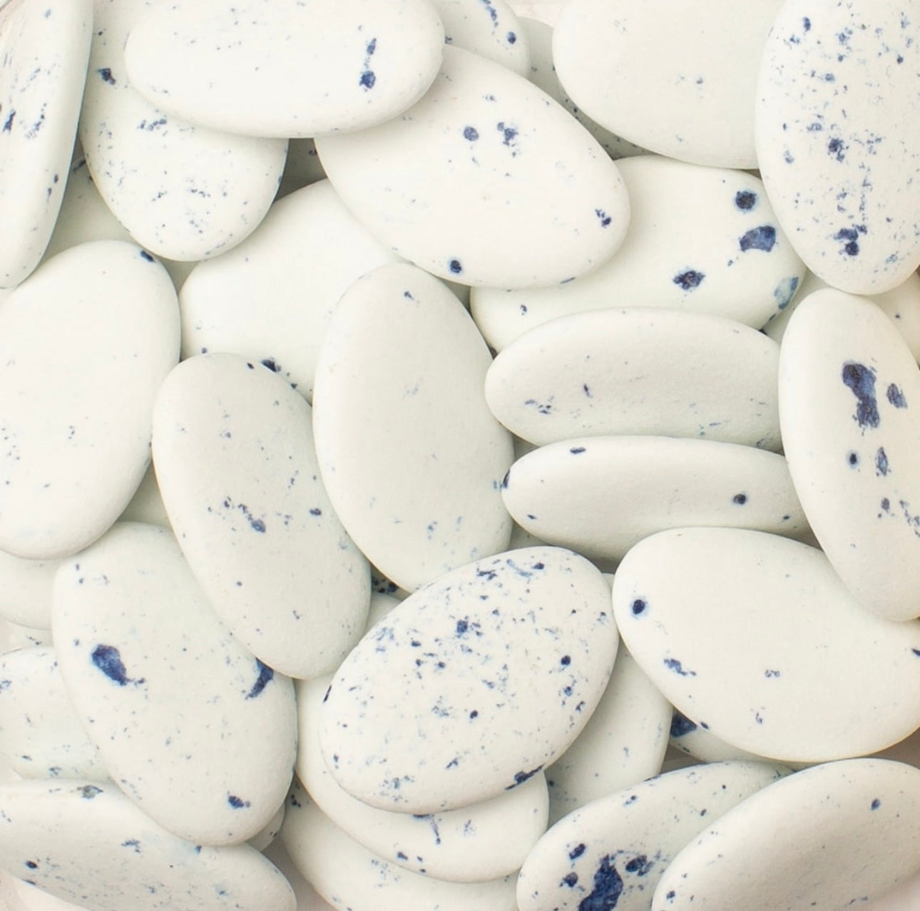 Suikerbonen: Dragees marbré Blauw voor doopsuiker - Atelier D