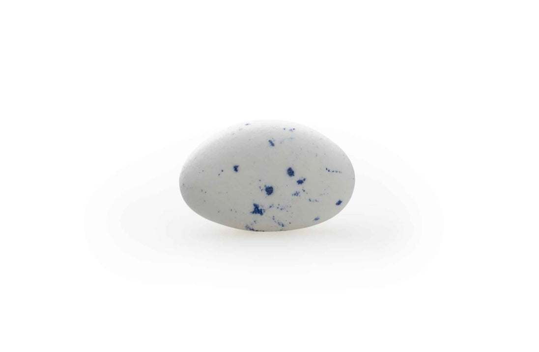 Suikerbonen: Dragees marbré Blauw voor doopsuiker - Atelier D