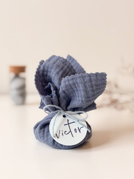 Tetra zakje blauw voor doopsuiker - Atelier D