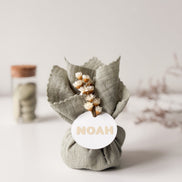 Tetra zakje eucalyptus voor doopsuiker - Atelier D