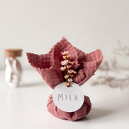 Tetra zakje oud roze voor doopsuiker - Atelier D