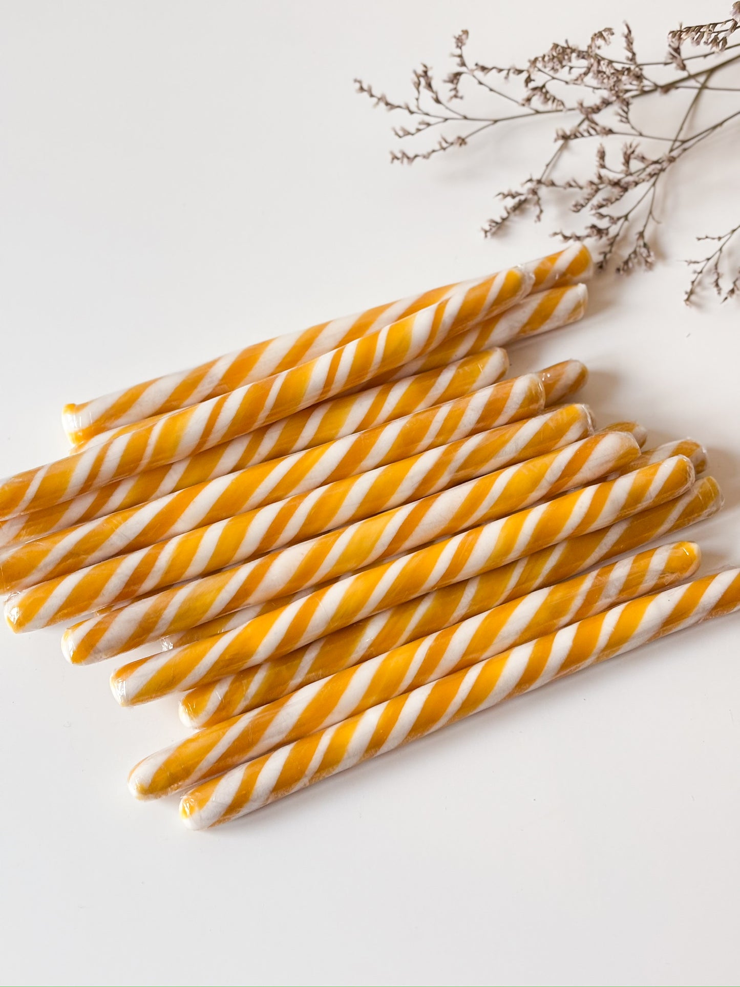 Zuurstokken in goud voor doopsuiker - Atelier D