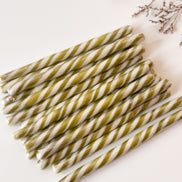 Zuurstokken in groen voor doopsuiker - Atelier D