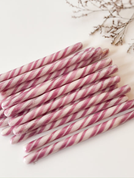 Zuurstokken in lila voor doopsuiker - Atelier D
