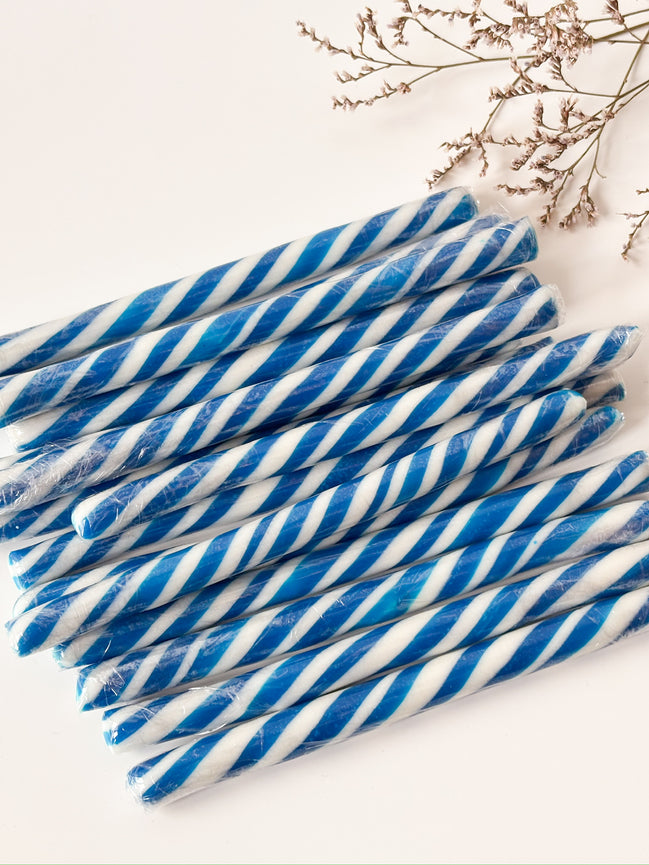 Zuurstokken in marine blauw voor doopsuiker - Atelier D